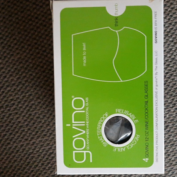 NEW Govino wine glass set of  4 go anywherere reusable shatter proof 12 oz - Picture 4 of 5